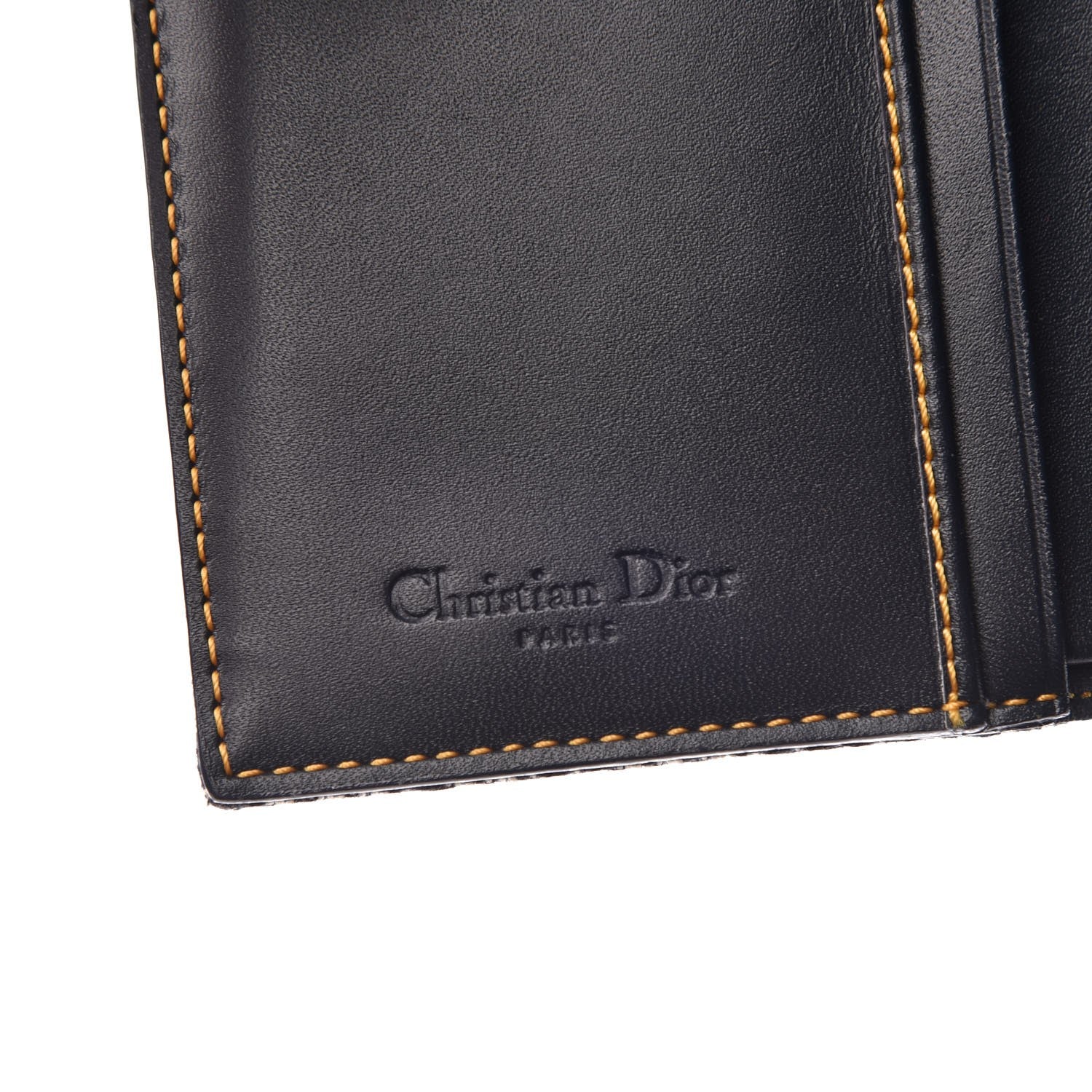 Christian Dior Monogram Saddle Wallet Navy 6 of 8