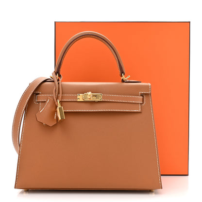 Hermes Epsom Kelly Sellier 25 Gold 11 of 11
