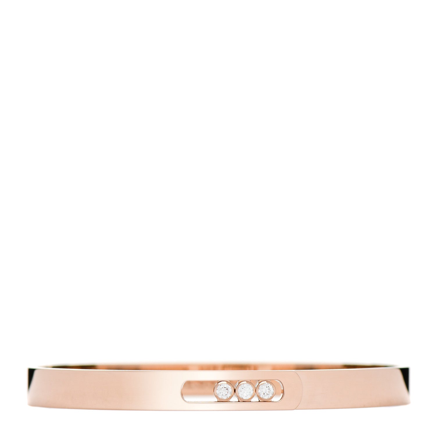 Messika 18K Rose Gold Diamond Move Noa Bangle Bracelet 1 of 3