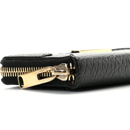 Burberry Grainy Calfskin Zip Around Wallet Black 5 of 11