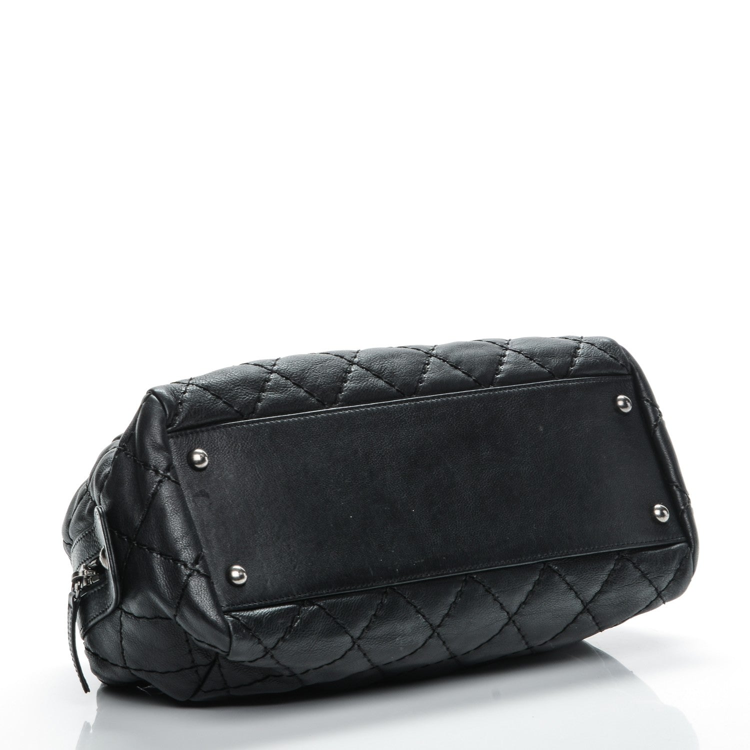 Chanel Calfskin Quilted Small Stitch It Tote Black 4 of 7