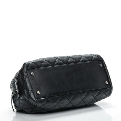 Chanel Calfskin Quilted Small Stitch It Tote Black 4 of 7