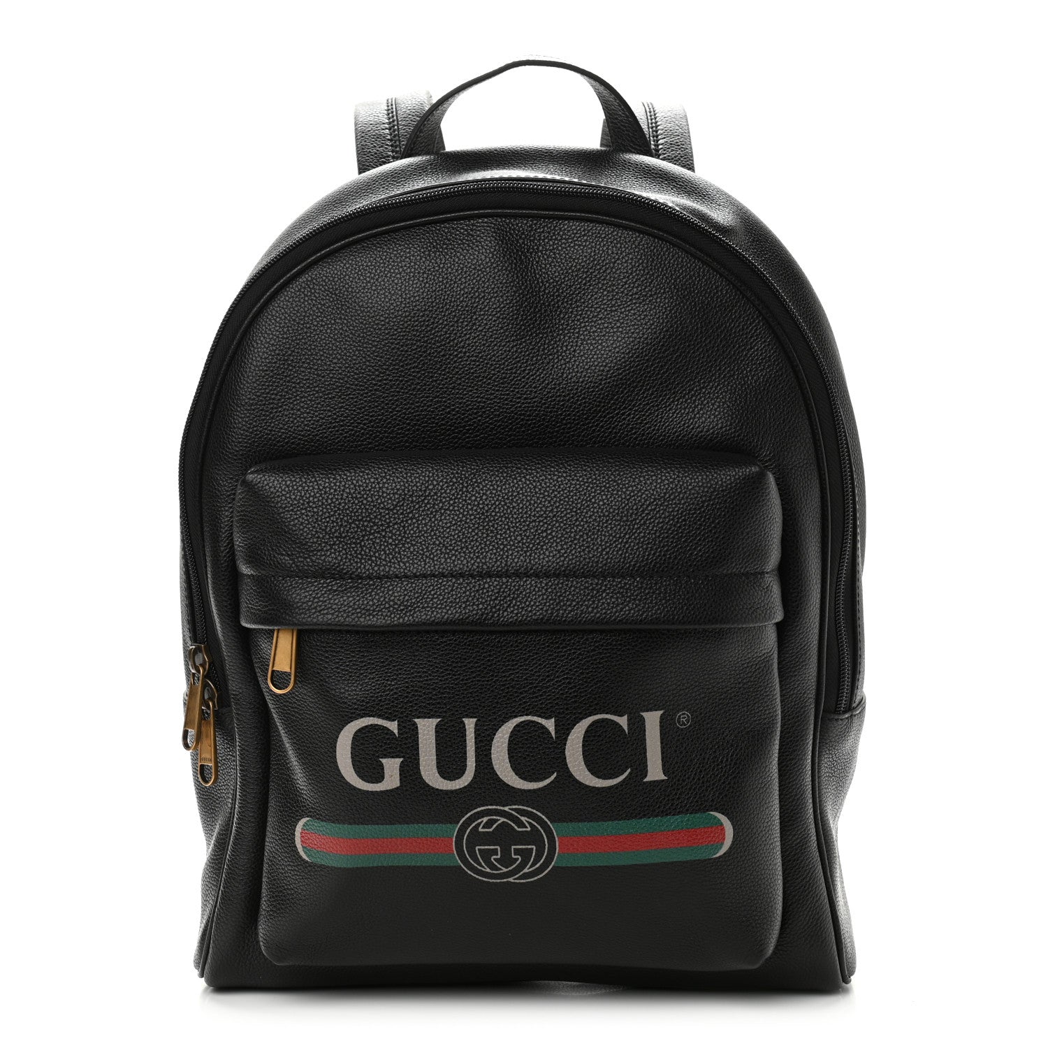 Gucci Calfskin Logo Day Backpack Black 1 of 10