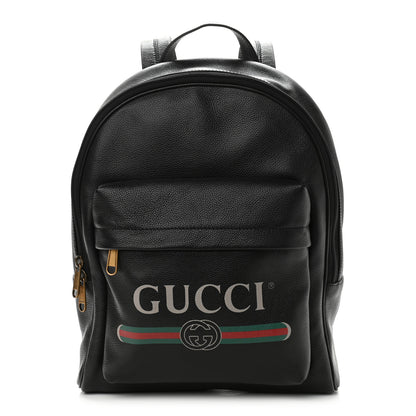 Gucci Calfskin Logo Day Backpack Black 1 of 10