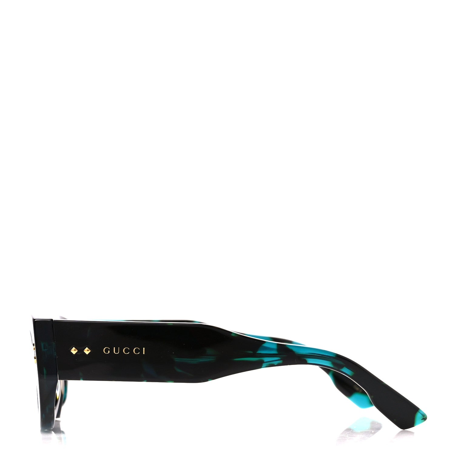 Gucci Acetate Rectangle Frame Sunglasses GG1215S Blue 3 of 9