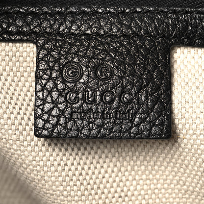 Gucci Pebbled Calfskin Medium Soho Chain Shoulder Bag Black 6 of 10