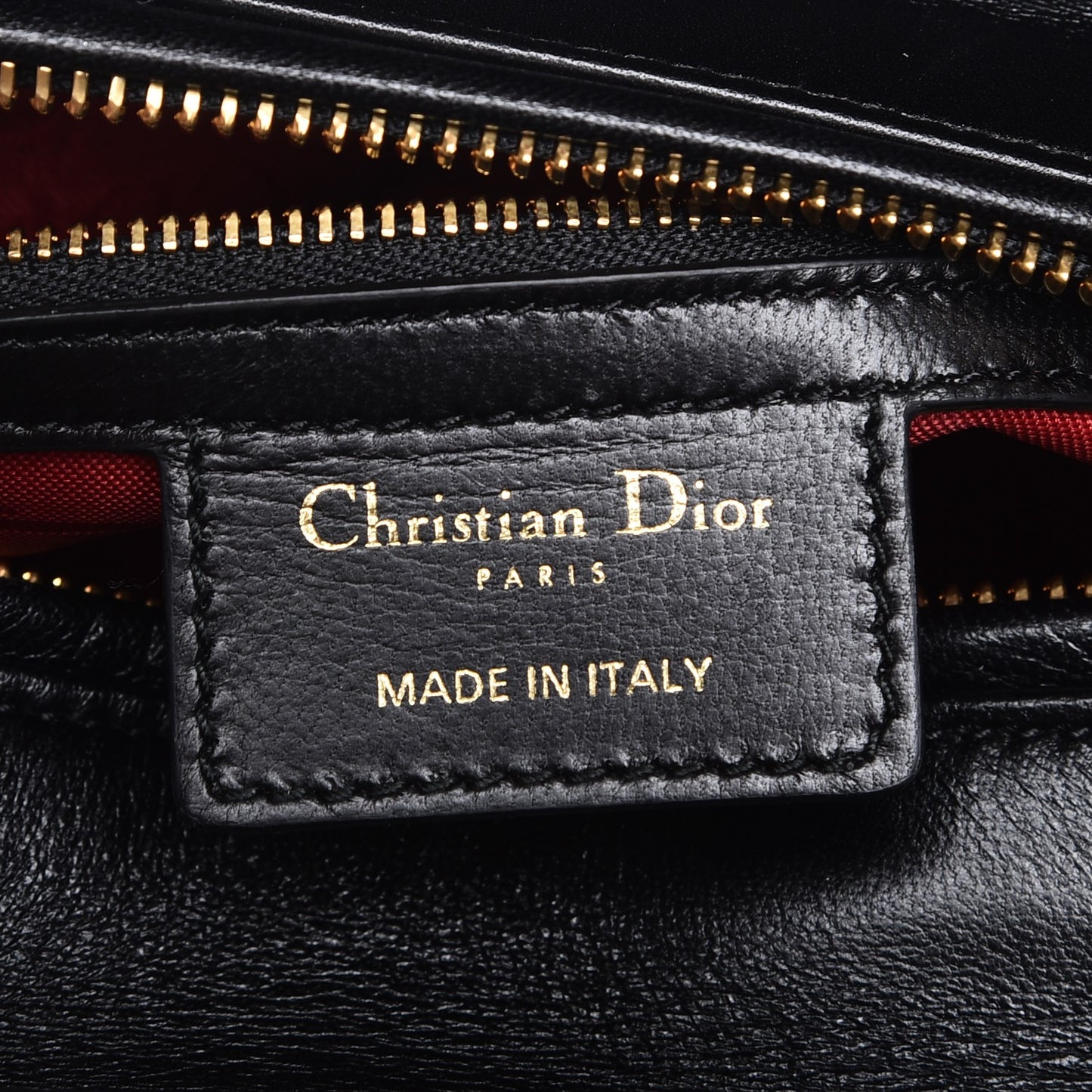 Lambskin Cannage Medium Lady Dior Black