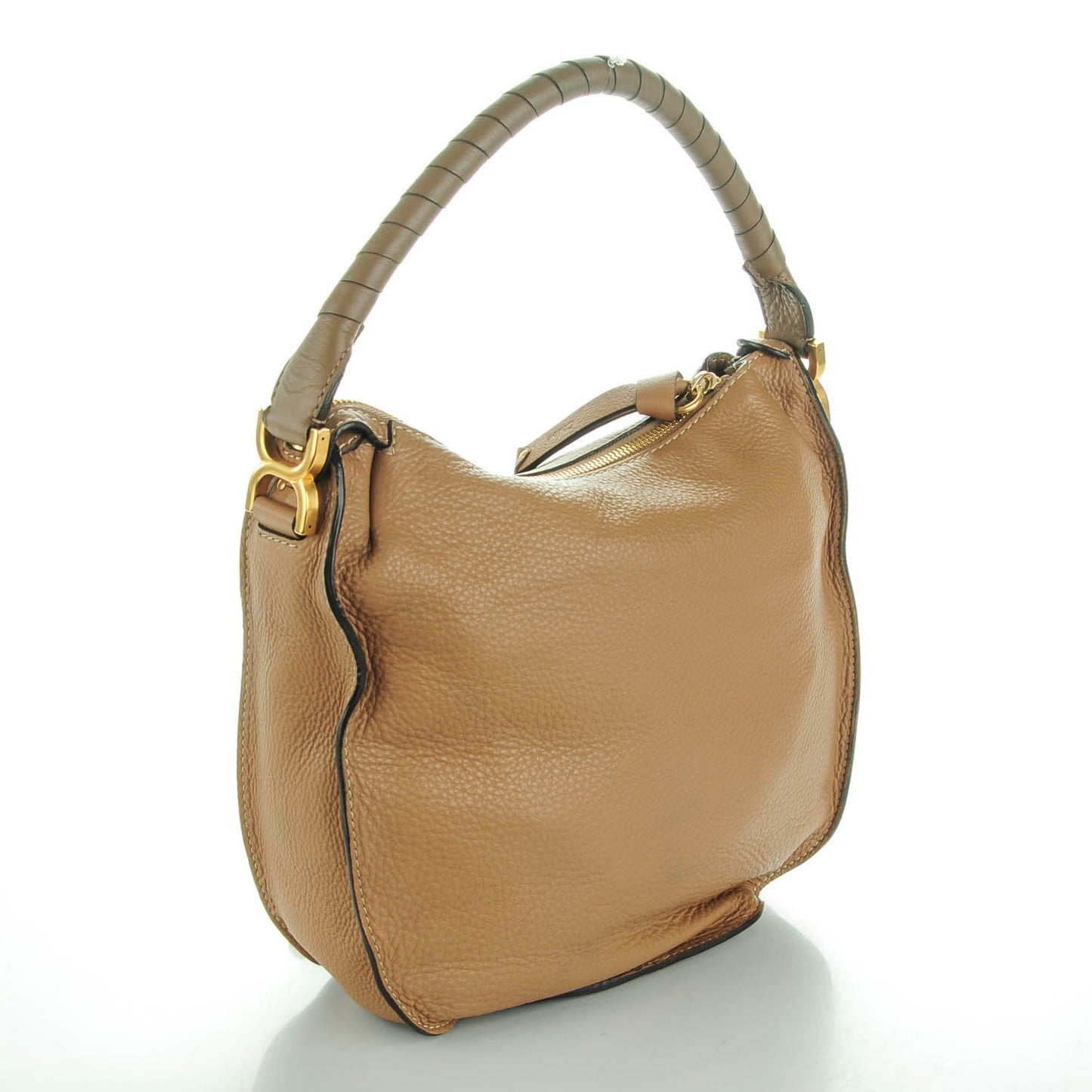 Calfskin Medium Marcie Hobo Nut
