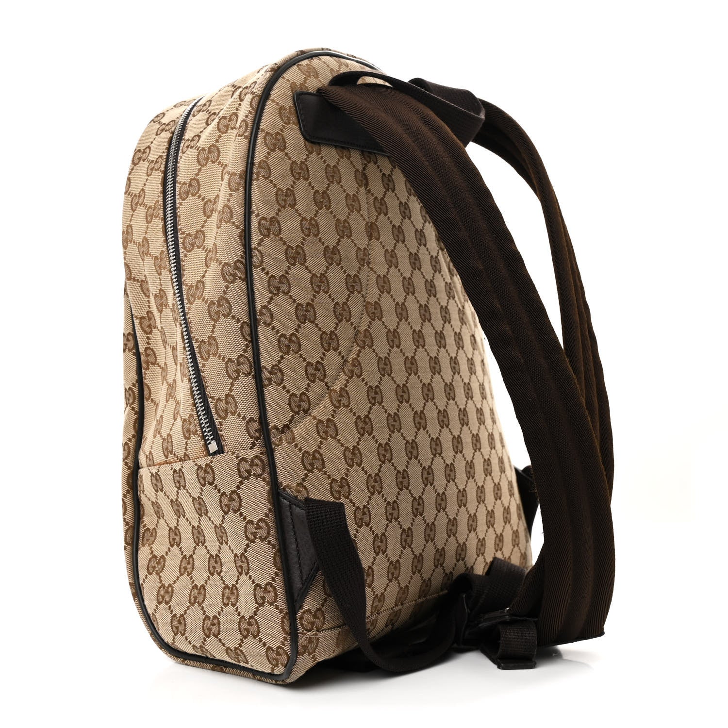 Gucci Monogram Travel Backpack Dark Brown 3 of 11