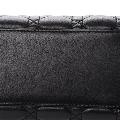Christian Dior Lambskin Cannage Large Lady Dior Shopper Tote Black 10 of 15