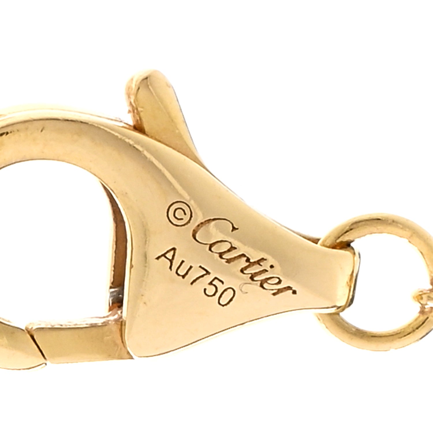 Cartier 18K Yellow Gold Diamond XS D'Amour Pendant Necklace 4 of 5