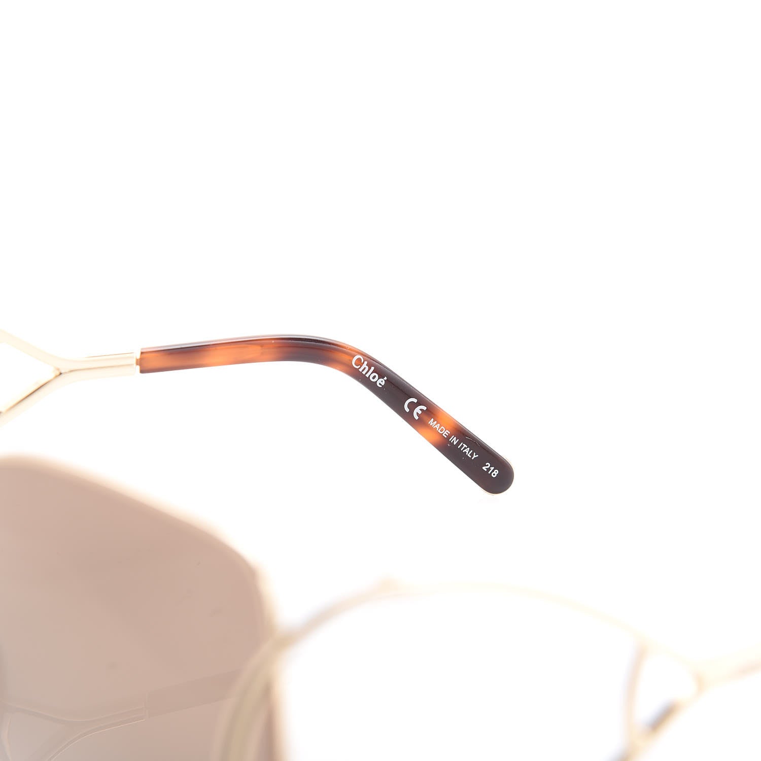 Chloe Jackson Oversized Square Sunglasses CE135S Gold 6 of 6