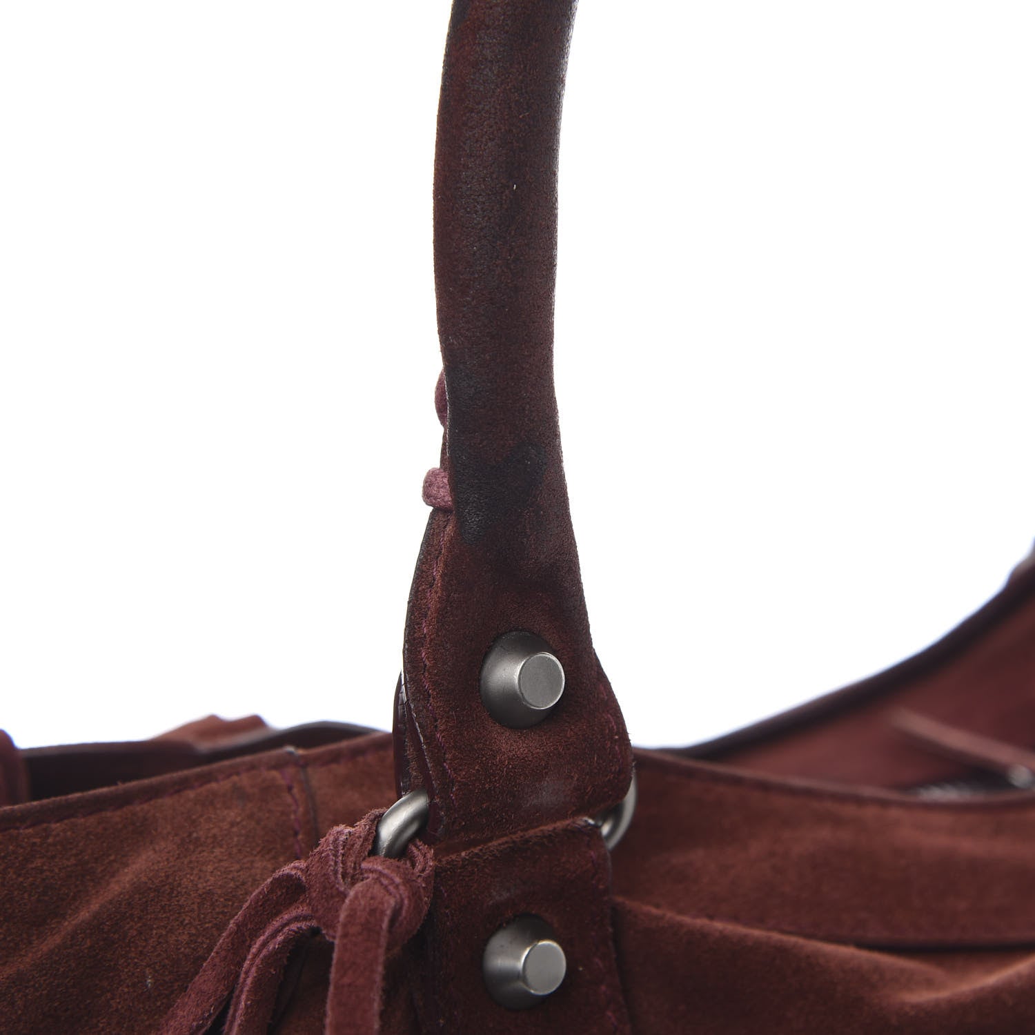 Balenciaga Baby Daim Suede Classic Silver Hardware Velo Brown 8 of 12