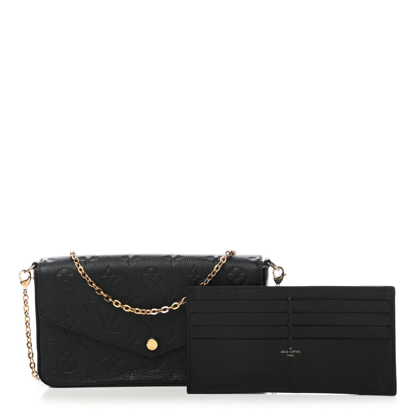 Empreinte Pochette Felicie Chain Wallet Black