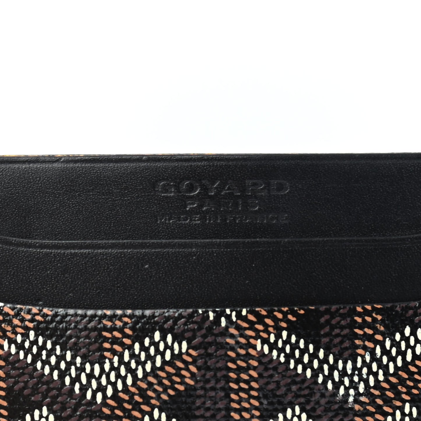 Goyardine Saint Sulpice Card Holder Black