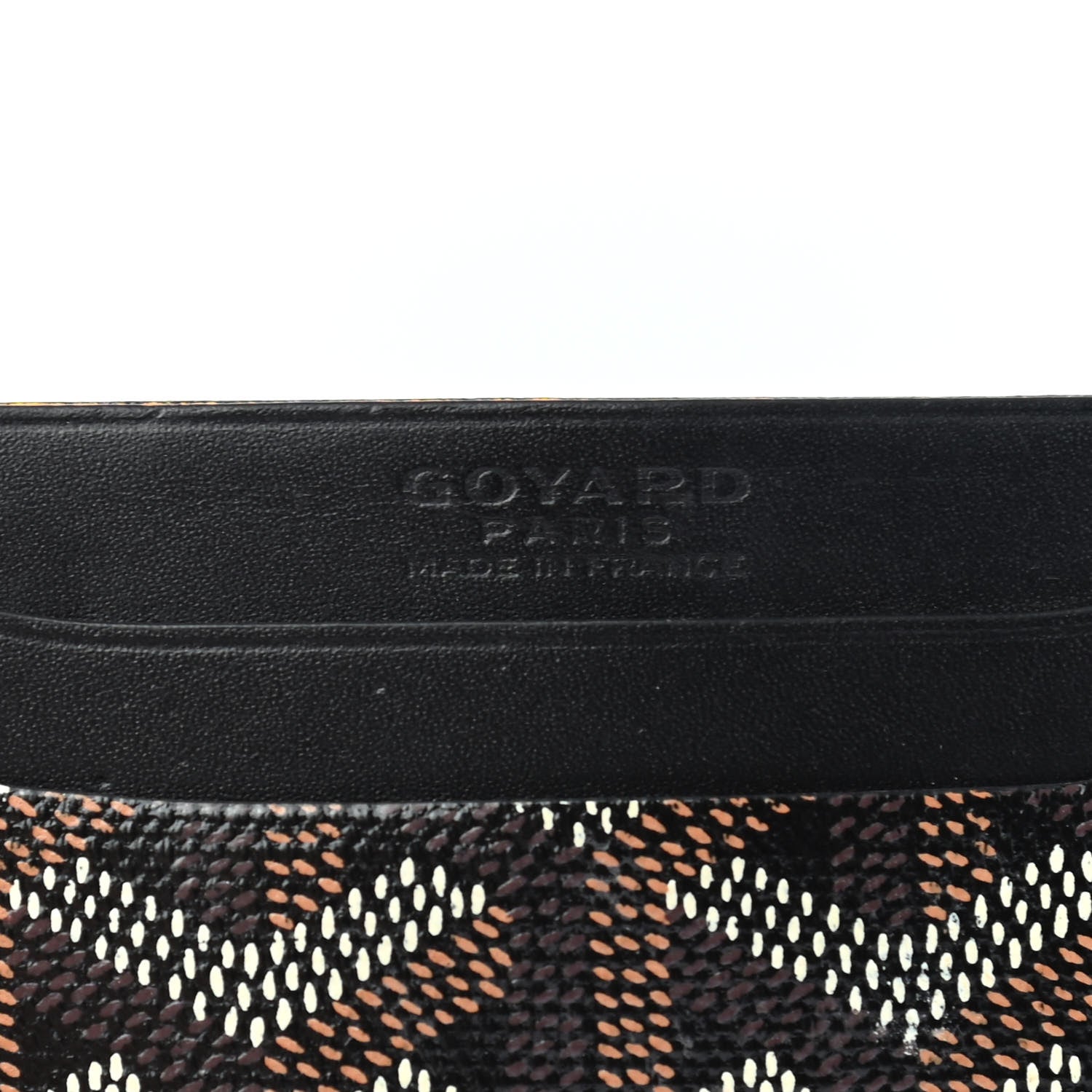 Goyard Goyardine Saint Sulpice Card Holder Black 6 of 6