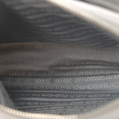 Prada Re-Nylon Saffiano Double Pouch Shoulder Bag Fiordaliso 5 of 13