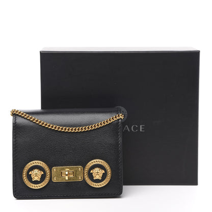 Versace Calfskin Mini Icon Handbag Black 11 of 11