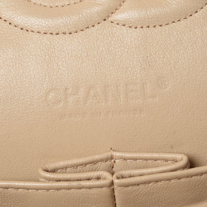 Chanel Tweed Quilted Medium Double Flap Beige Pink 7 of 11