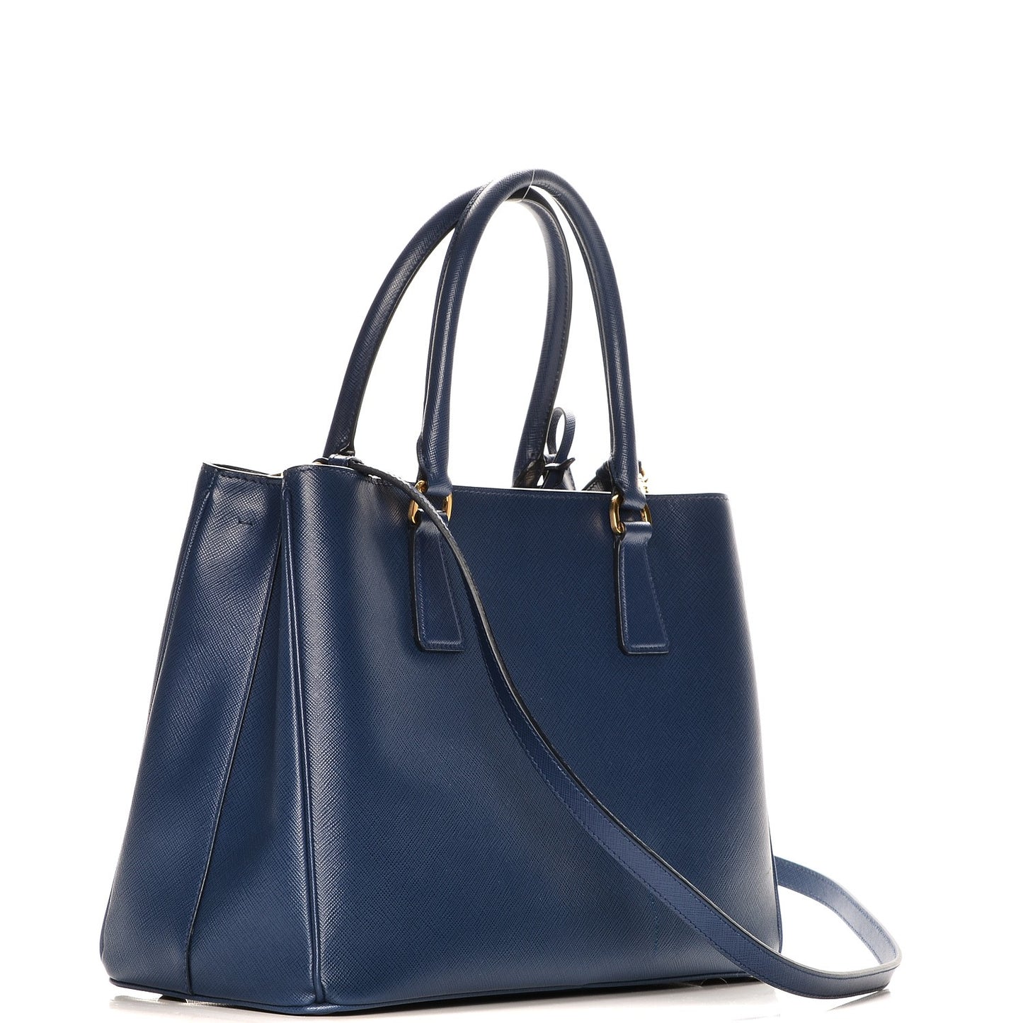 Saffiano Lux Medium Tote Bluette