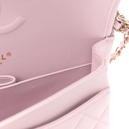 Chanel Caviar Quilted Medium Double Flap Light Pink 11 of 13