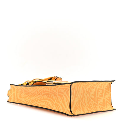 Fendi X SARAH COLEMAN Glazed Fabric Micro FF Vertigo Phone Holder Cyber Mimosa 3 of 10
