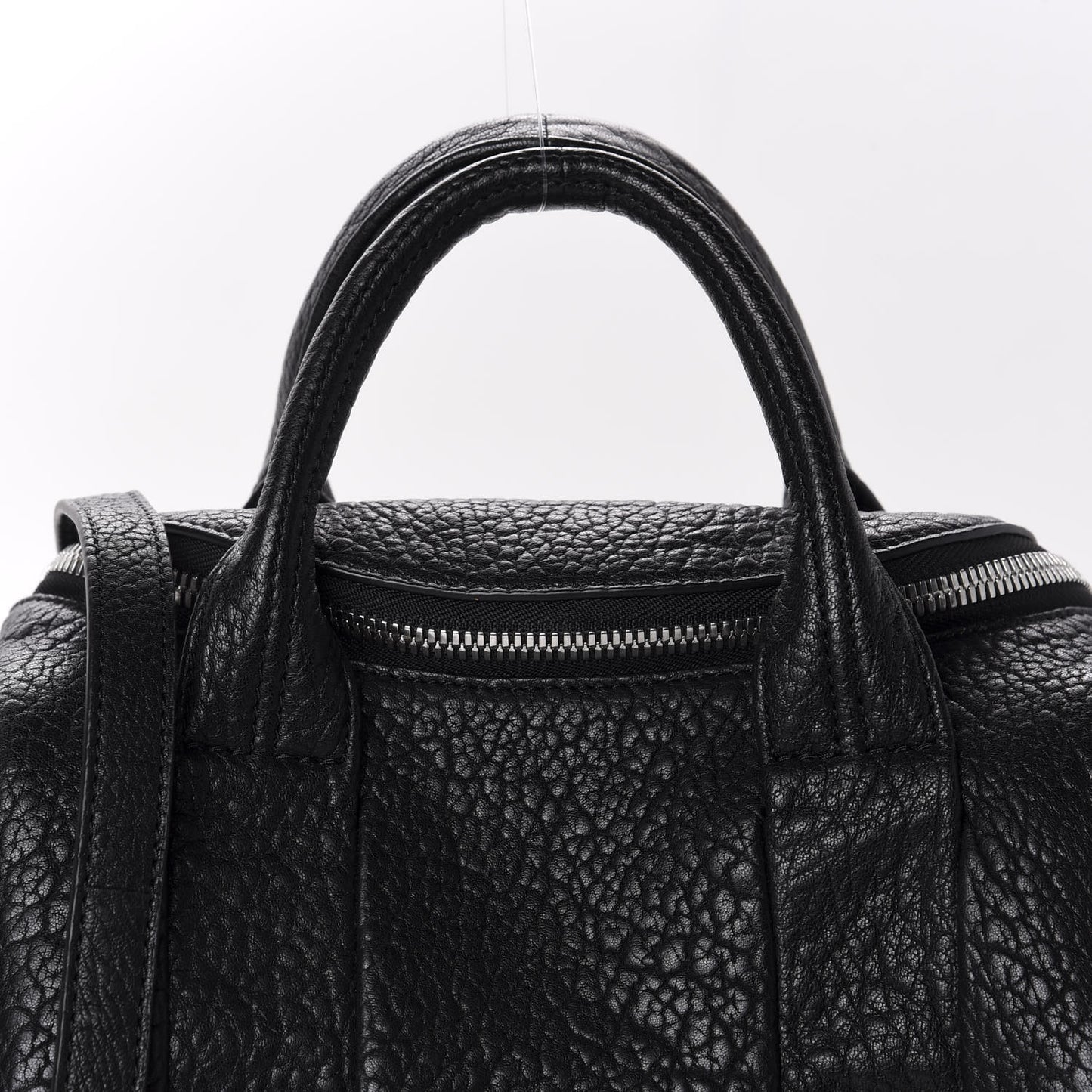 Pebbled Lambskin Rockie Black Rhodium Hardware
