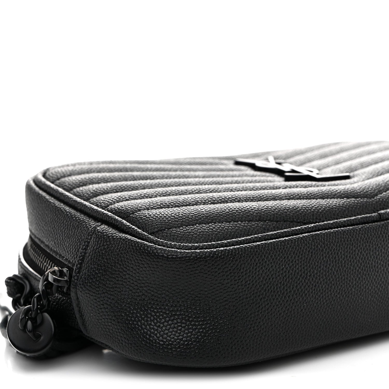 Saint Laurent Grain De Poudre Matelasse Monochrome Monogram Mini