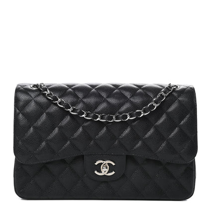 Chanel Caviar Quilted Jumbo Double Flap Black 1 of 11
