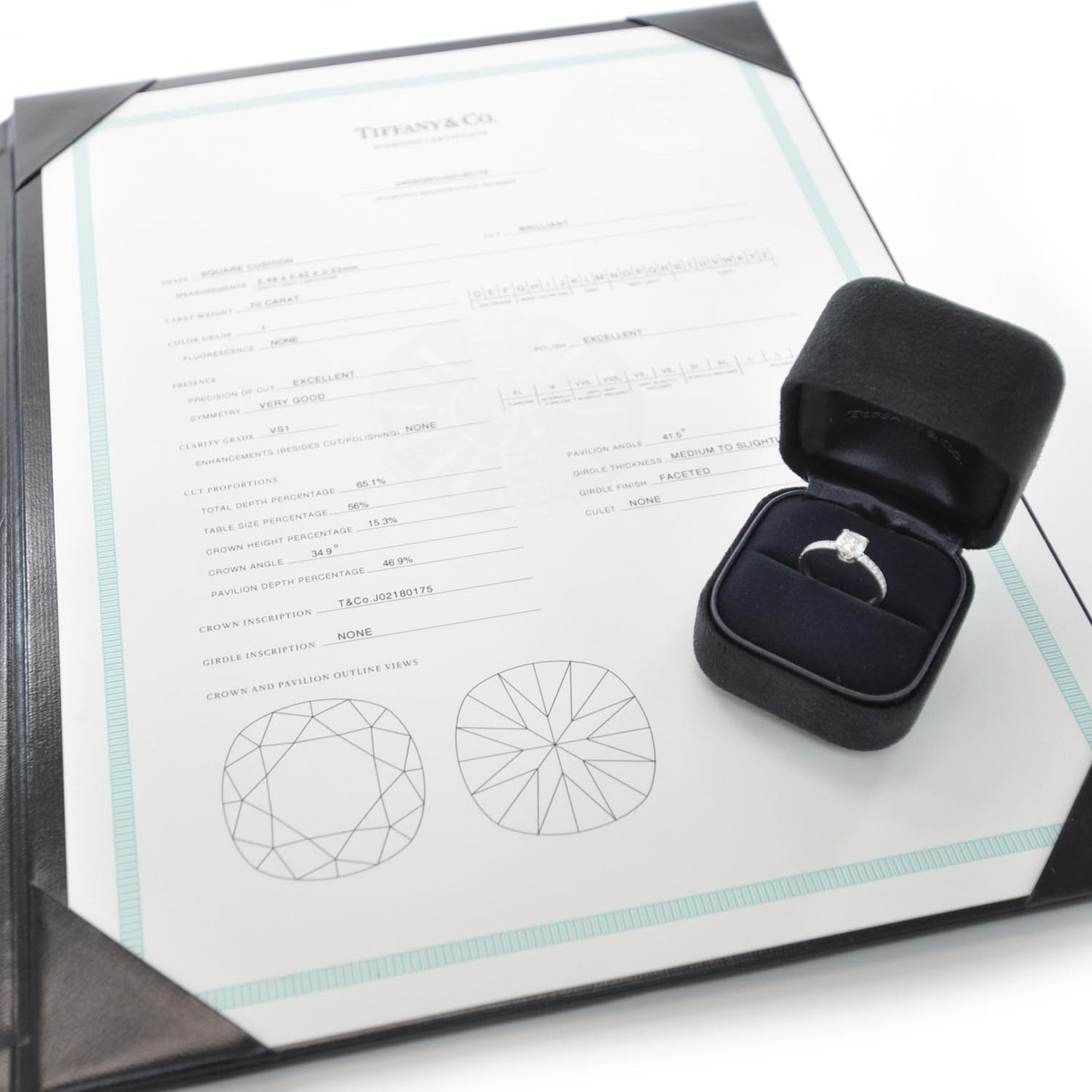 Platinum .70 Carat Diamond Engagement Ring 5.5