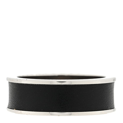 Hermes Palladium Swift Kelly Lock Scarf Ring Black 3 of 4