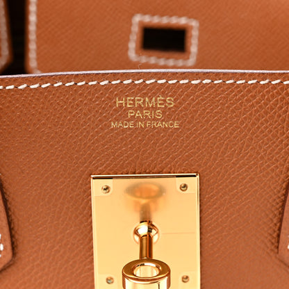 Hermes Epsom Birkin 30 Gold 6 of 13
