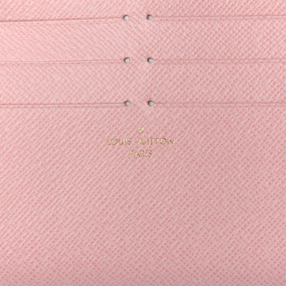 Louis Vuitton Calfskin Felicie Card Holder Insert Rose Ballerine 6 of 6
