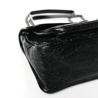 Saint Laurent Crinkled Calfskin Matelasse Monogram Medium Niki Chain Satchel Black 8 of 9