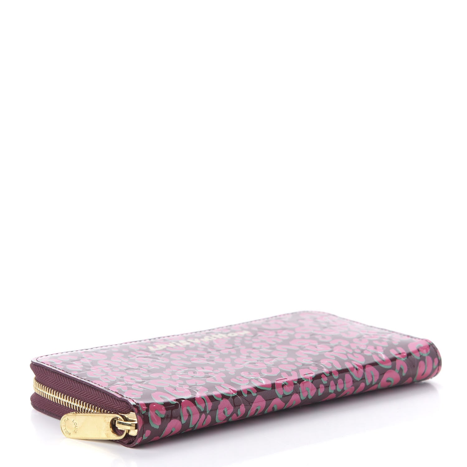 Louis Vuitton Vernis Leopard Zippy Wallet Rouge Fauviste 4 of 9