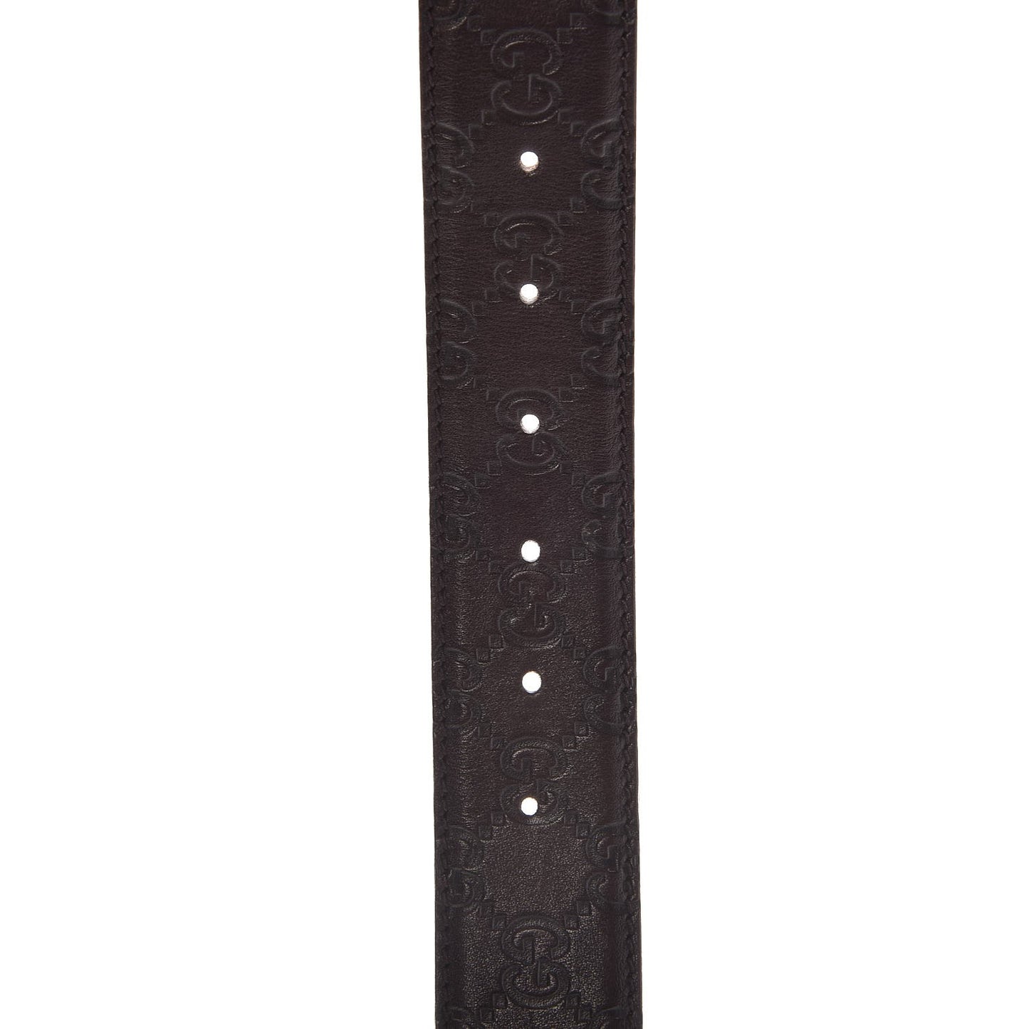 Guccissima Signature Interlocking G 40mm Belt 95 38 Chocolate