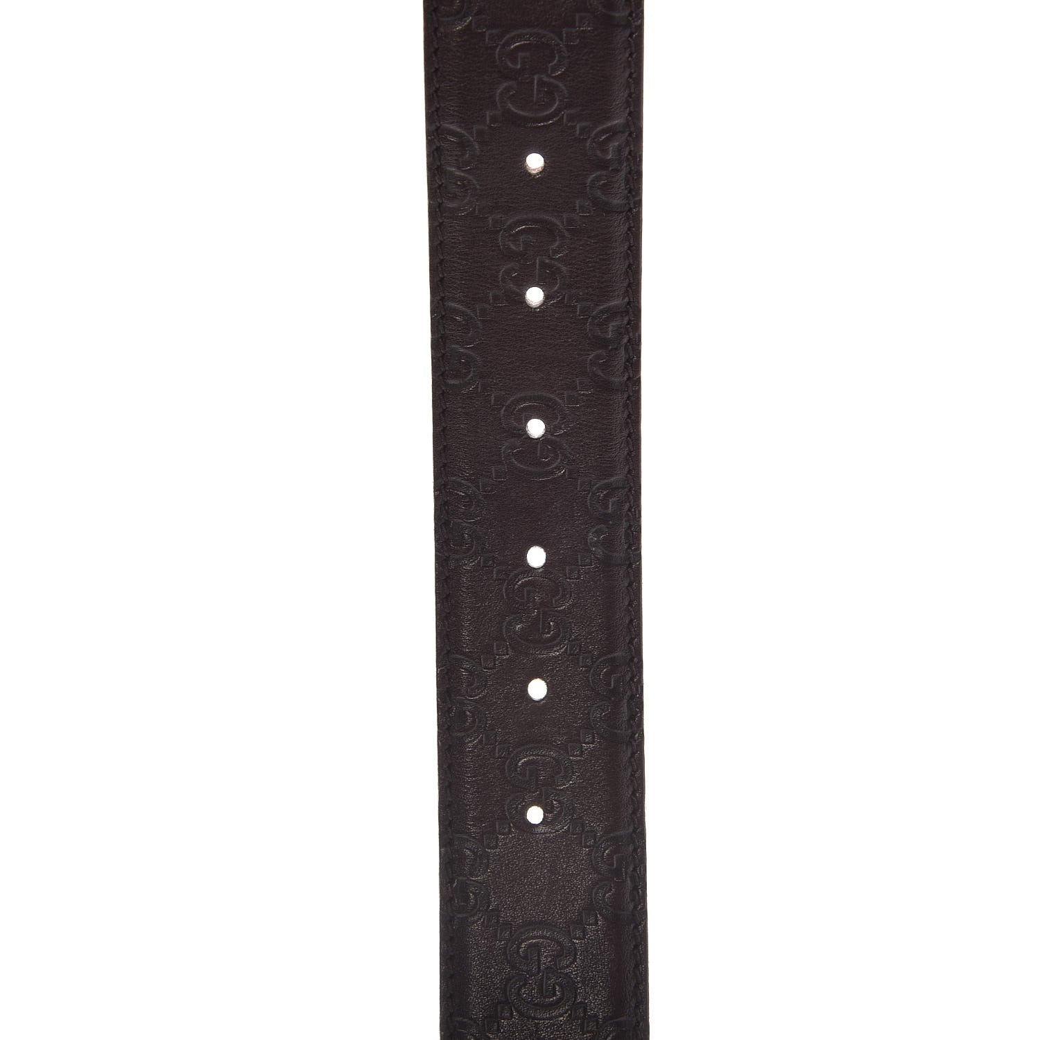 Gucci Guccissima Signature Interlocking G 40mm Belt 95 38 Chocolate 7 of 9