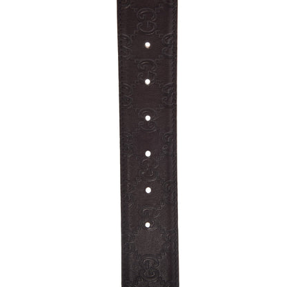Gucci Guccissima Signature Interlocking G 40mm Belt 95 38 Chocolate 7 of 9