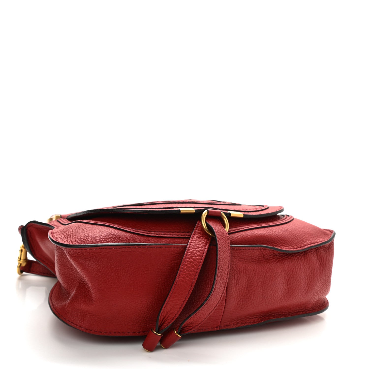 Chloe Calfskin Small Marcie Satchel Dahlia Red 4 of 8