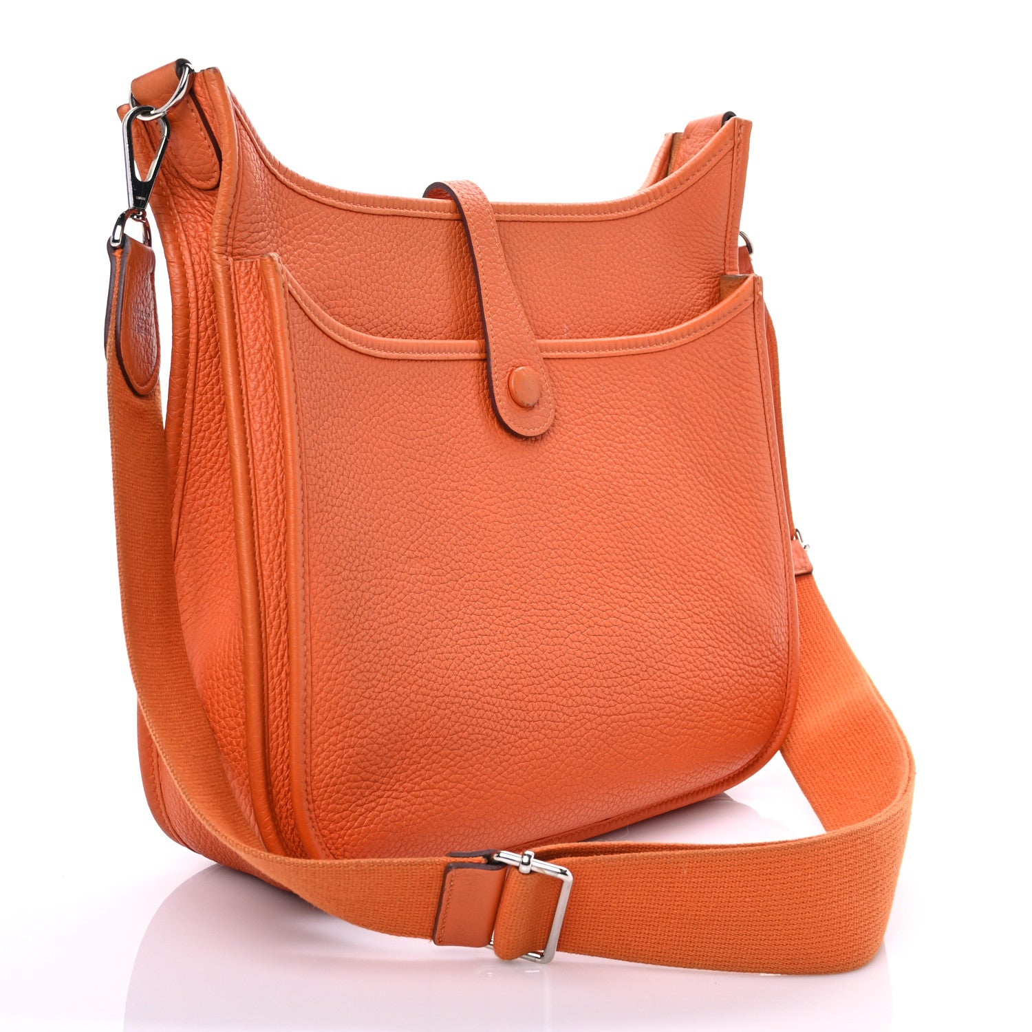 Hermes Taurillon Clemence Evelyne III PM Orange 3 of 12