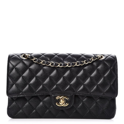 Chanel Caviar Quilted Medium Double Flap Black 1 of 9