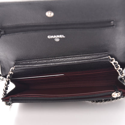 Chanel Caviar Quilted Wallet On Chain WOC Black 5 of 10