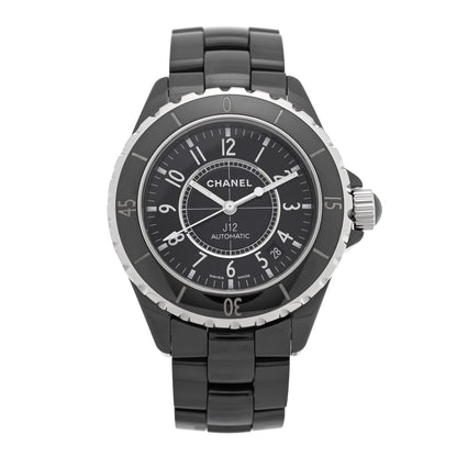 Chanel Stainless Steel Ceramic 38mm J12 Automatic Watch Black 1 of 4