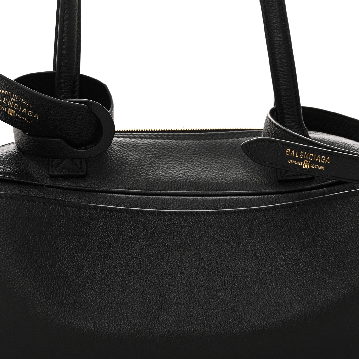 Balenciaga Grained Calfskin Small Carrie Bowling Bag Black 7 of 9