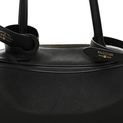 Balenciaga Grained Calfskin Small Carrie Bowling Bag Black 7 of 9