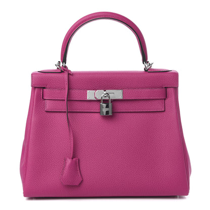 Hermes Togo Kelly Retourne 28 Rose Pourpre 1 of 13