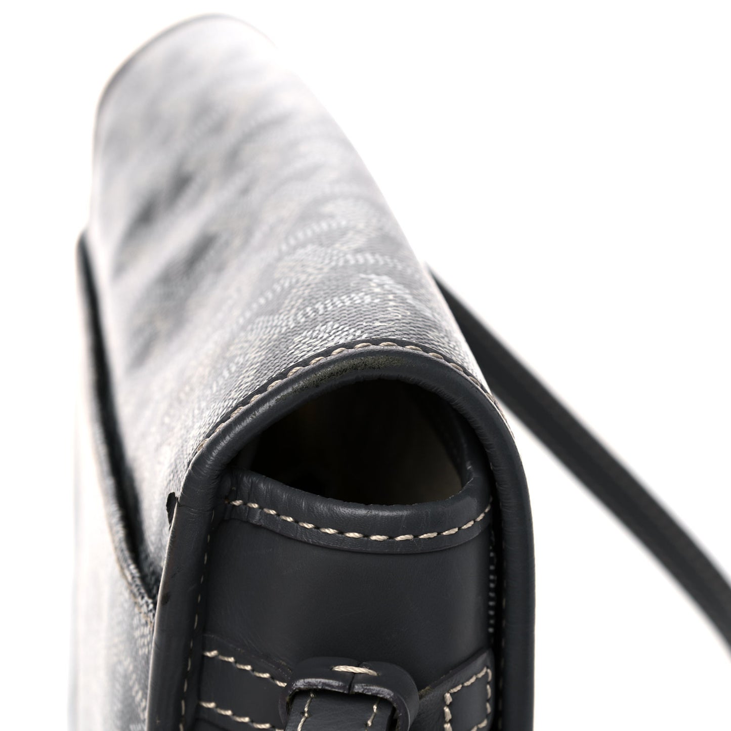 Goyardine Belvedere PM Messenger Bag Grey