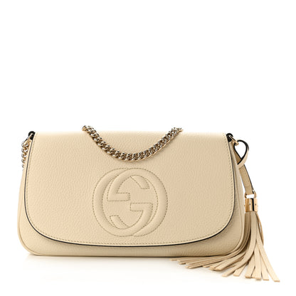 Gucci Cellarius Calfskin Medium Soho Flap Crossbody Ivoire 1 of 10