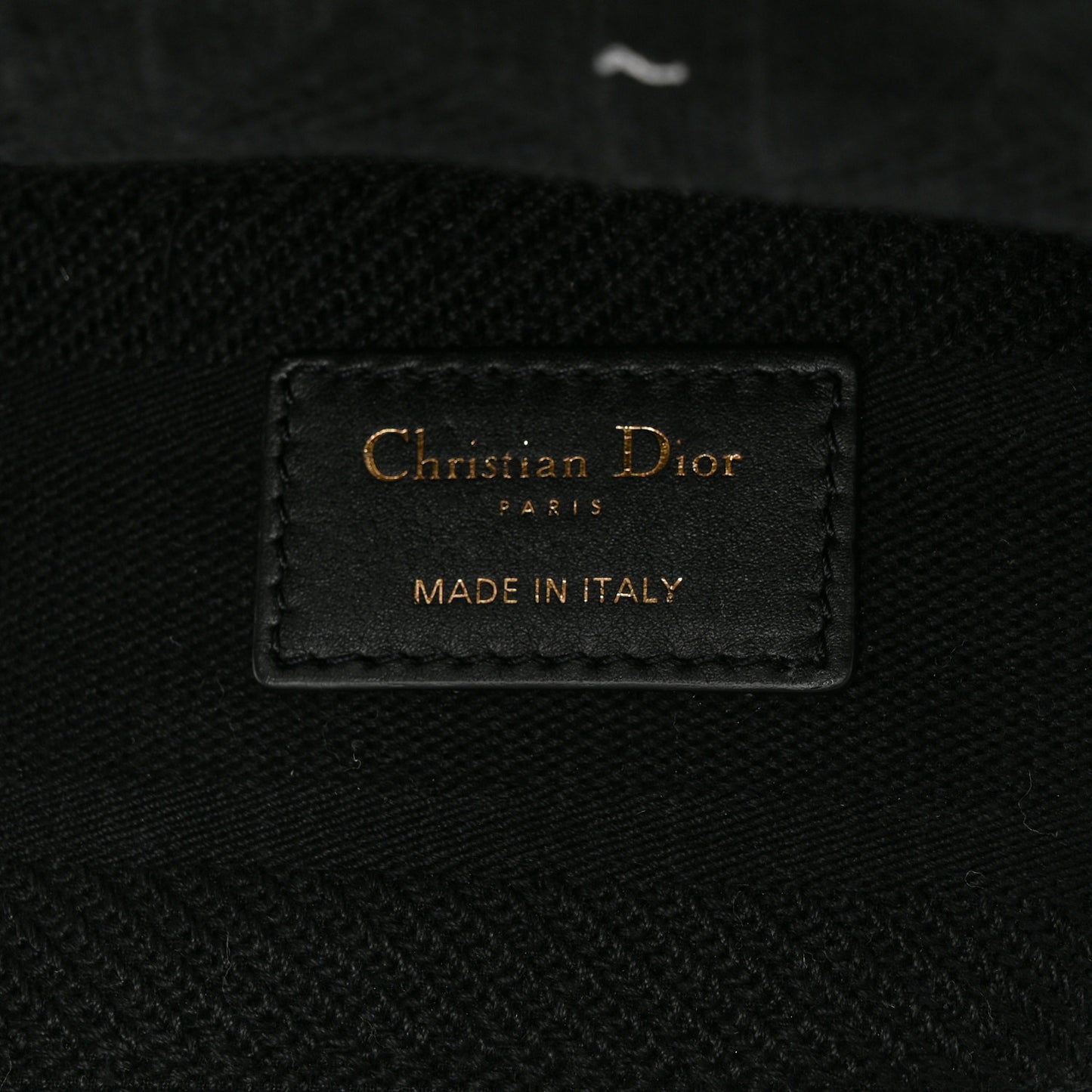 Canvas Embroidered Cannage Medium Lady D-Lite Black