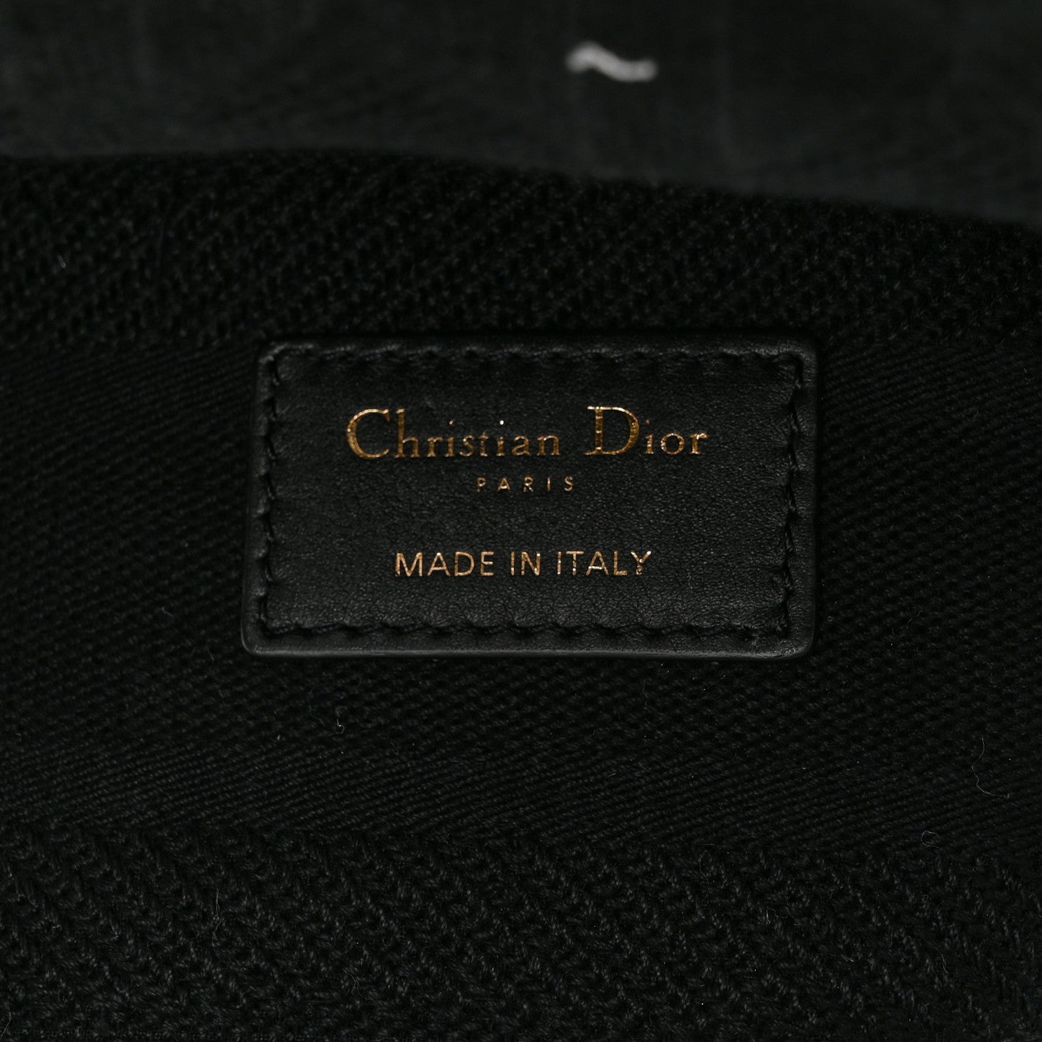 Christian Dior Canvas Embroidered Cannage Medium Lady D-Lite Black 6 of 10